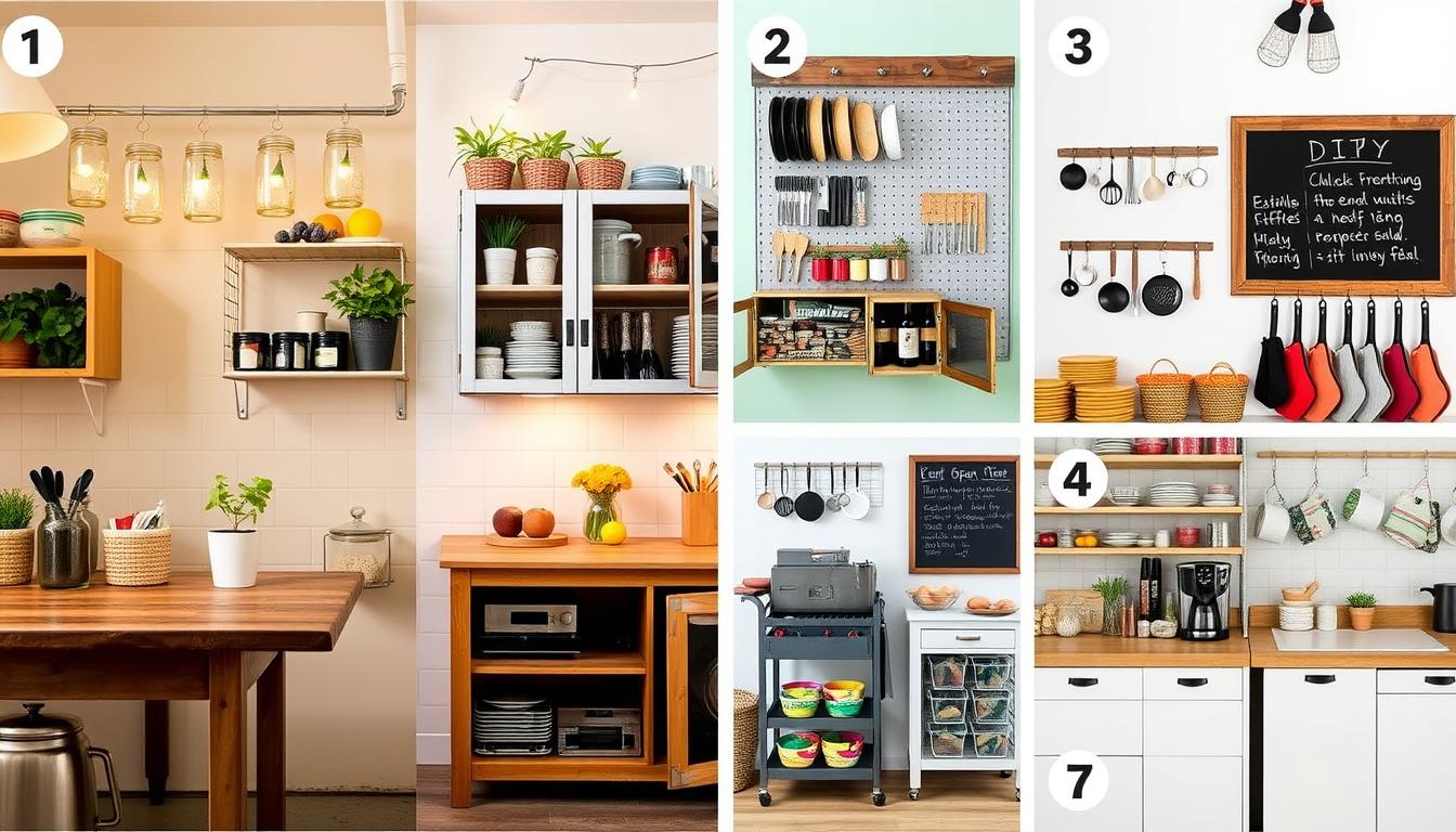 DIY kitchen hacks, budget-friendly, home transformation, kitchen ideas