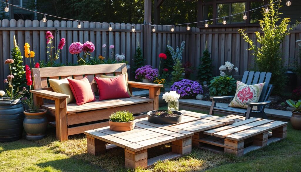 DIY outdoor furniture ideas for backyard seating