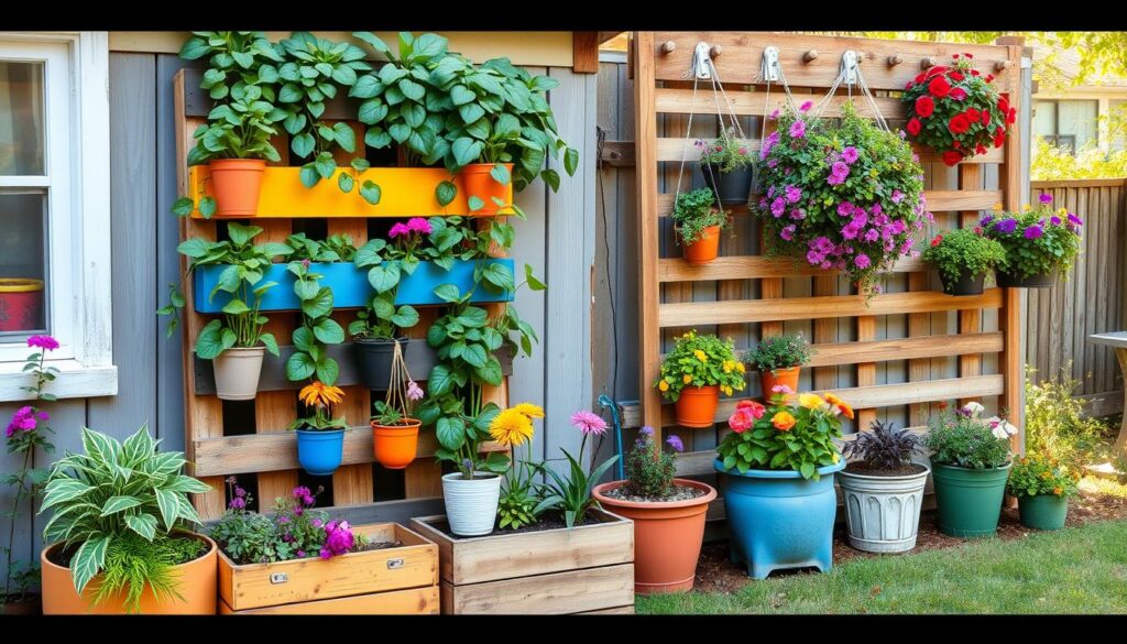 DIY planters and vertical gardens