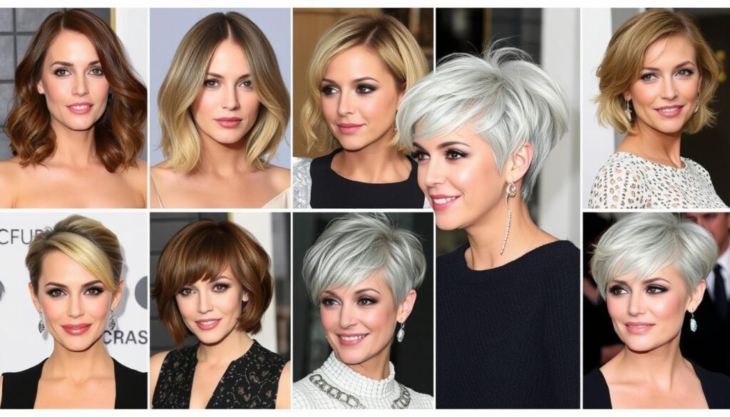 celebrity short hairstyles