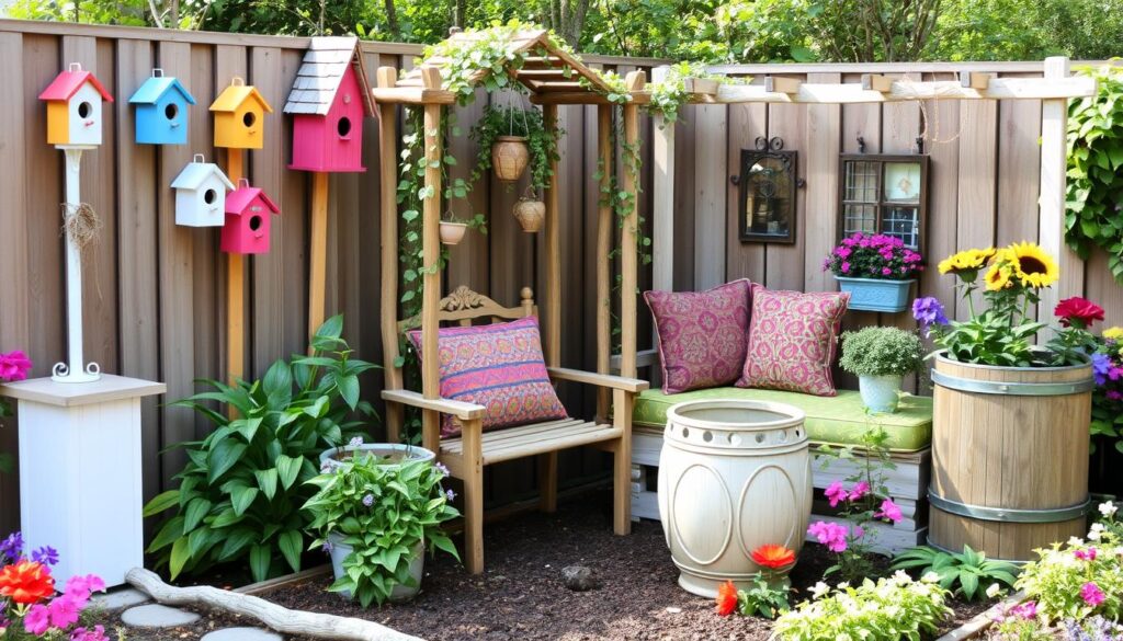 garden decor with functional decoration