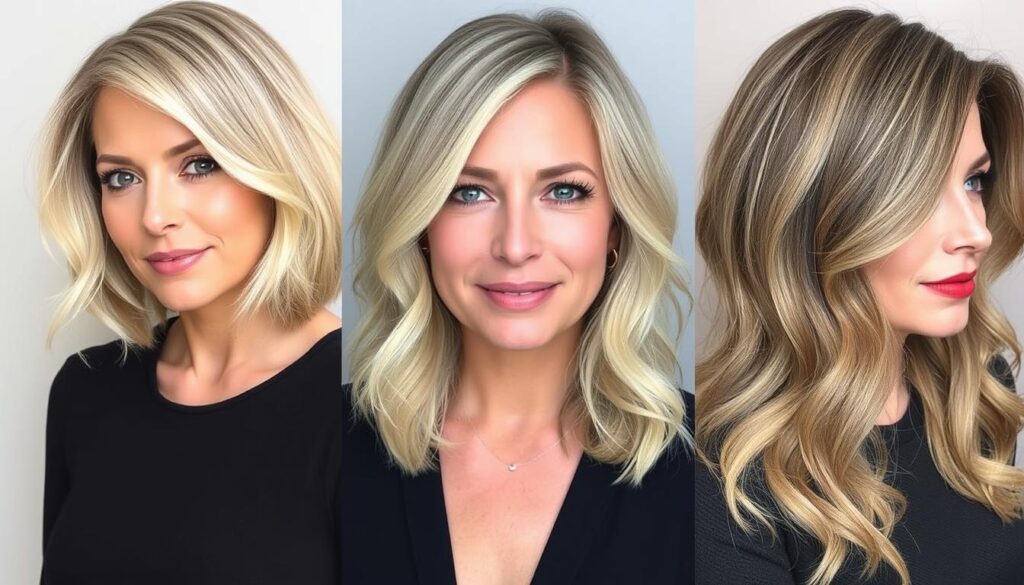 mid-length hairstyles for women 35+