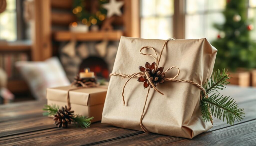 rustic gift wrap