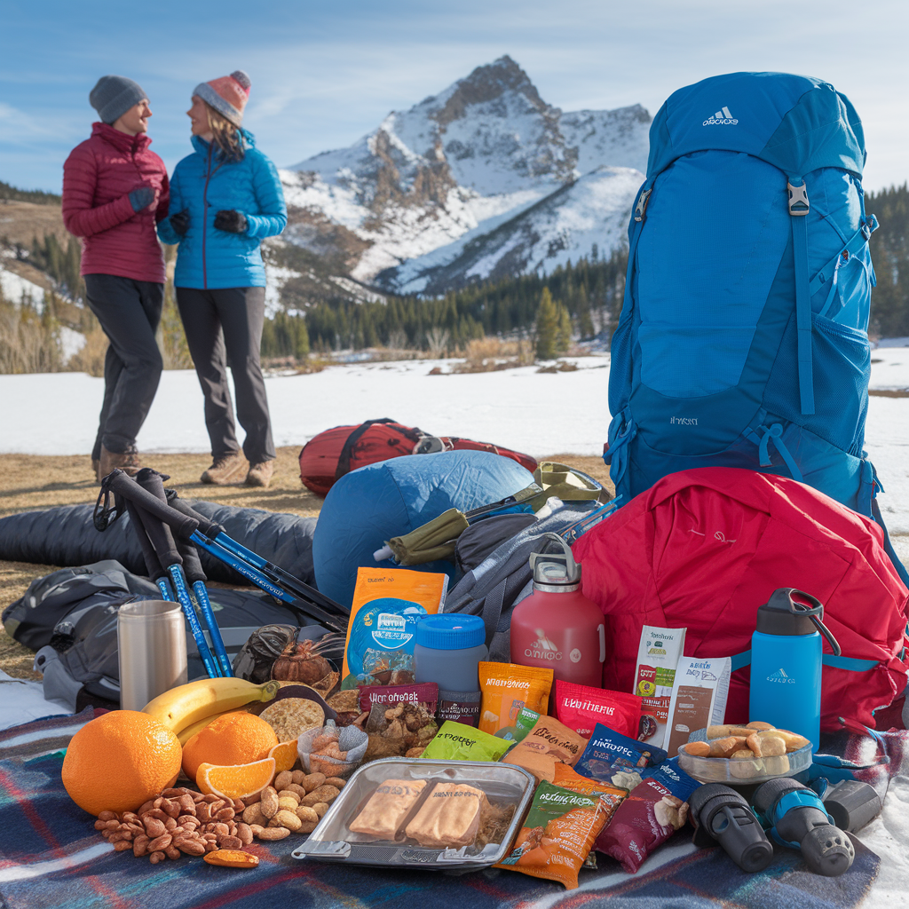 winter hiking food