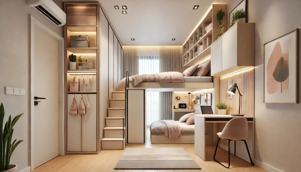 space-saving bedroom